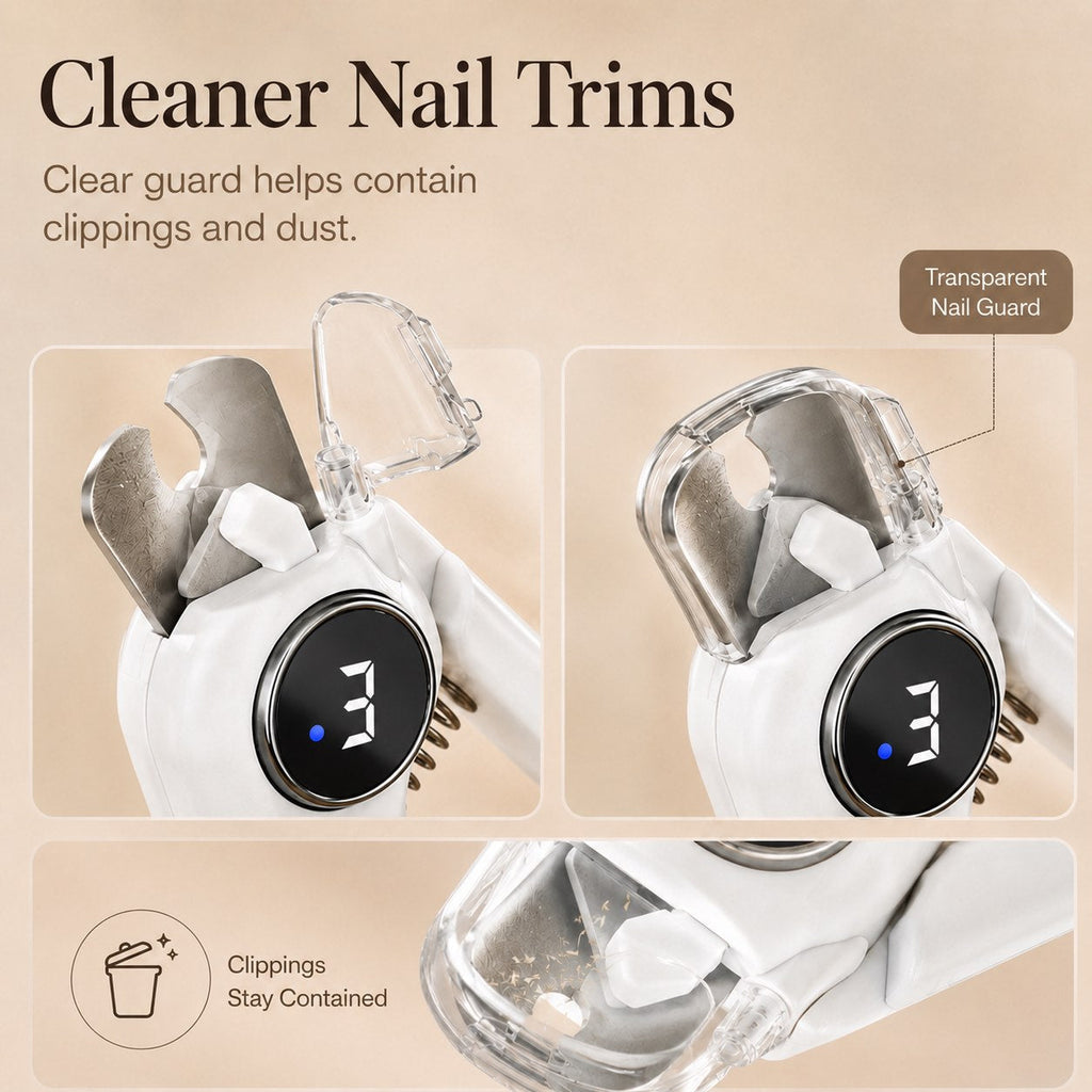 Miroken2-in-1 Pet Electric Nail Clipper & Grinder with LED Light