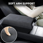 Raised Armrest Cover with Hidden Storage for Tesla Model 3 Highland 2024+ / Model Y Juniper 2025+