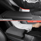 Raised Armrest Cover with Hidden Storage for Tesla Model 3 Highland 2024+ / Model Y Juniper 2025+