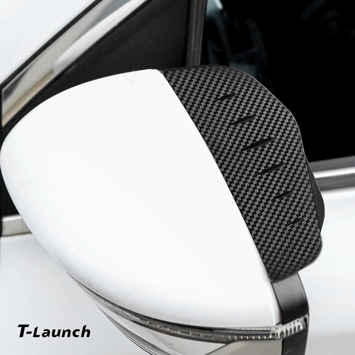Carbon Fiber Style Rear View Mirror Rain Visors for Tesla 3/Y/S/X/Cybertruck