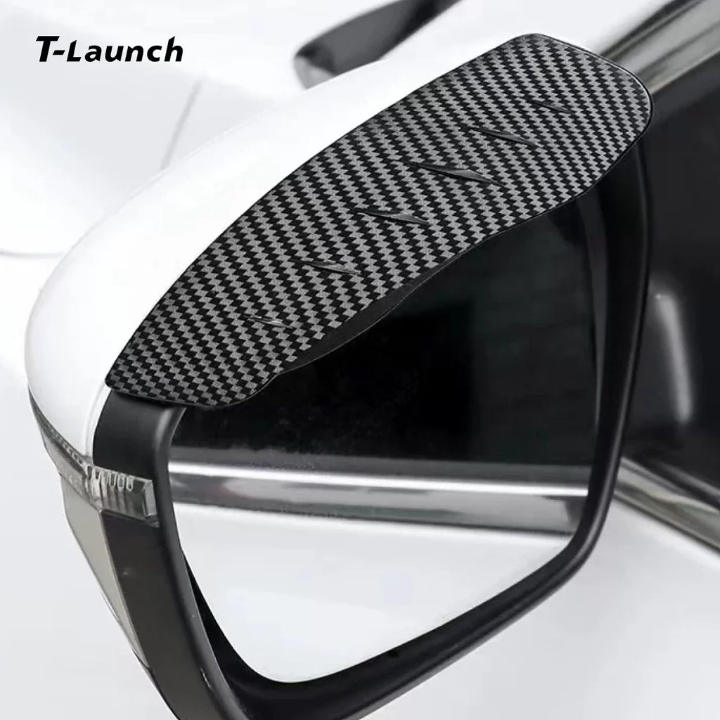 Carbon Fiber Style Rear View Mirror Rain Visors for Tesla 3/Y/S/X/Cybertruck