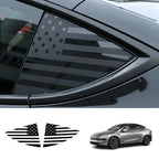 Rear Triangle Window Flag Decals for Tesla Model Y 2020+