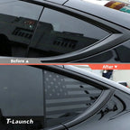 Rear Triangle Window Flag Decals for Tesla Model Y 2020+