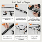 Elderly Stand-Up Adjustable Folding Bedside Support Rail