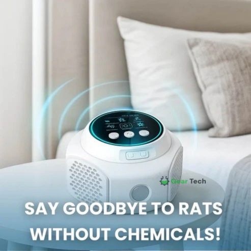 Rodent Defense | Ultrasonic Mouse Repellent with Silent Operation | Plug-In Design for 3200 sq ft Coverage
