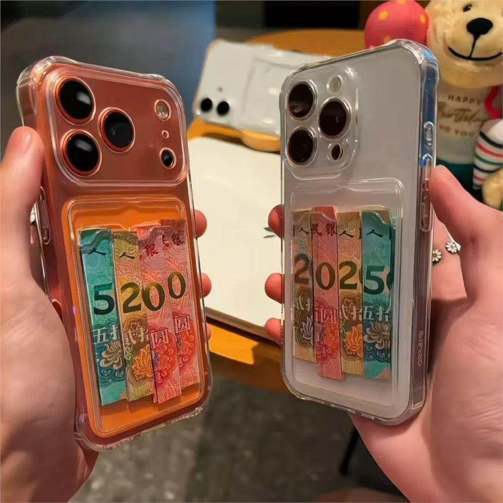 Luxury Card Slot Bag Phone Case For iPhone