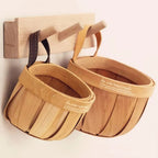 French Market Handcrafted Wooden Basket