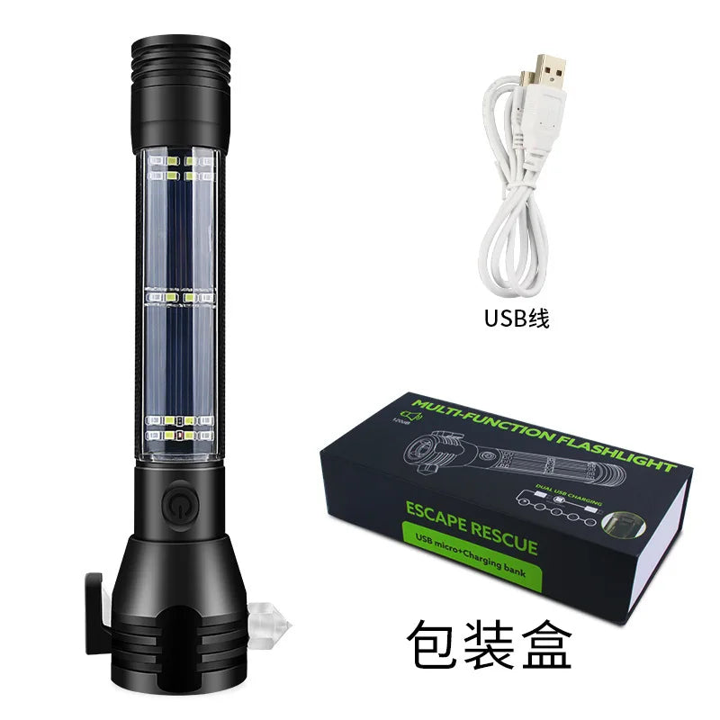 Multifunctional Solar Power Flashlight