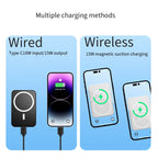Magnetic Wireless Power Bank with Kickstand