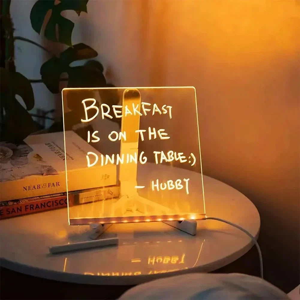 Acrylic LED Erasable Writing Panel