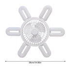 Silent Adjustable Remote Control Ceiling Foldable Fan Lamp