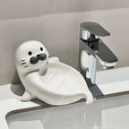 Chubby Seal Cute Draining Soap Dish Holder Tray
