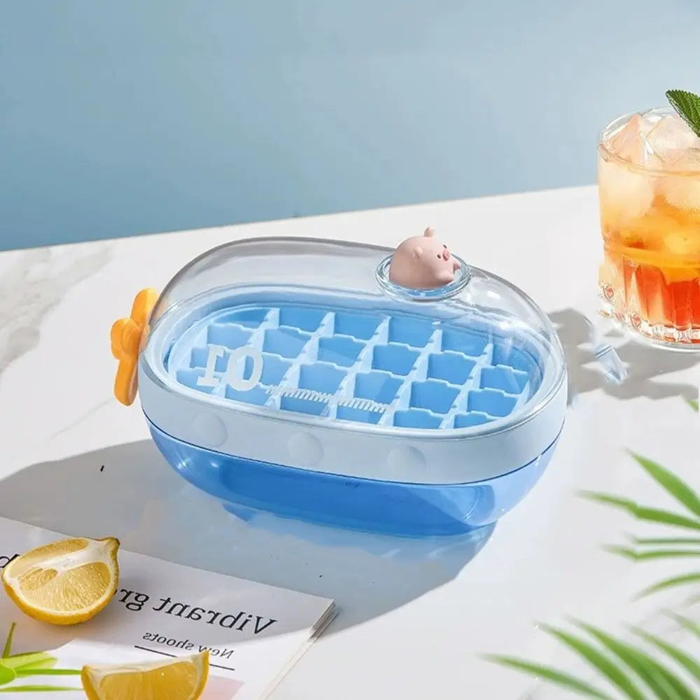 Cute Cartoon Rotating Knob Ice Cube Tray
