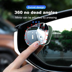 Blind Spot Adjustable Frameless Rearview Mirror Set