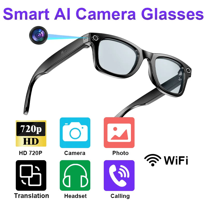 Smart Bluetooth Camera Glasses