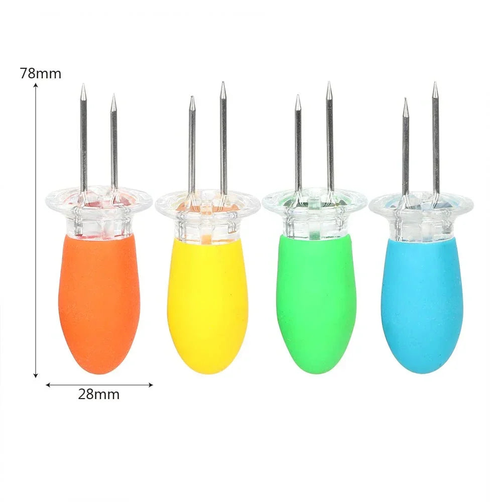 Stainless Steel Pin Corn Holders