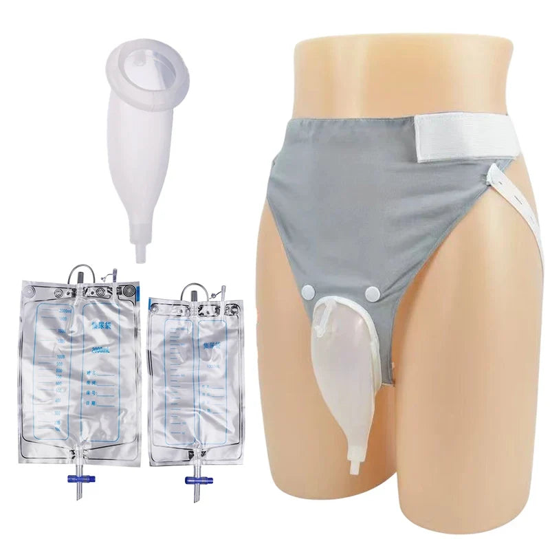 Silicone Adults Urine Collector with Catheter Bag