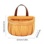 French Market Handcrafted Wooden Basket