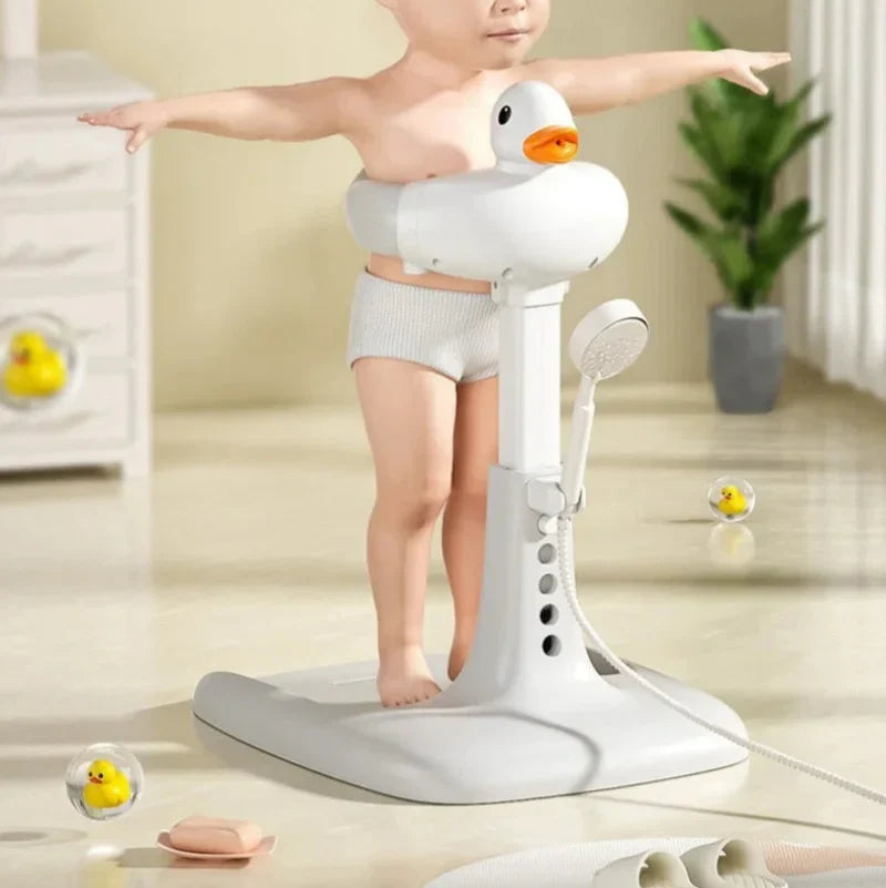 Duck-Shaped Non Slip Baby Bath Rack Stand