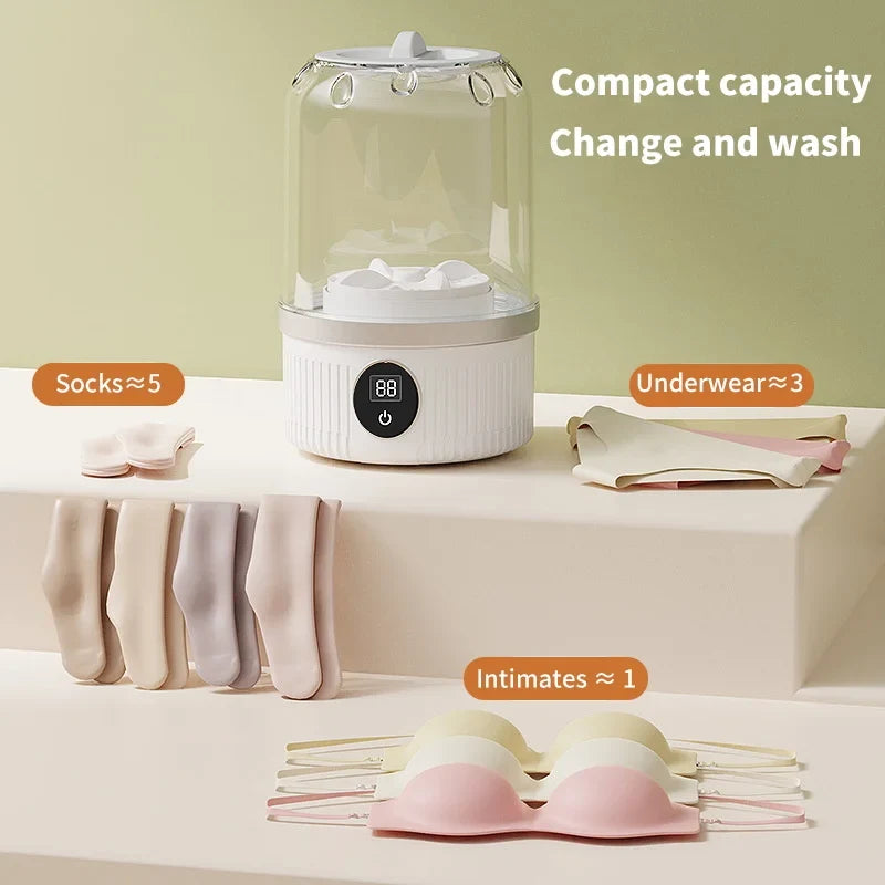Portable Mini Travel Ultrasonic Washing Machine