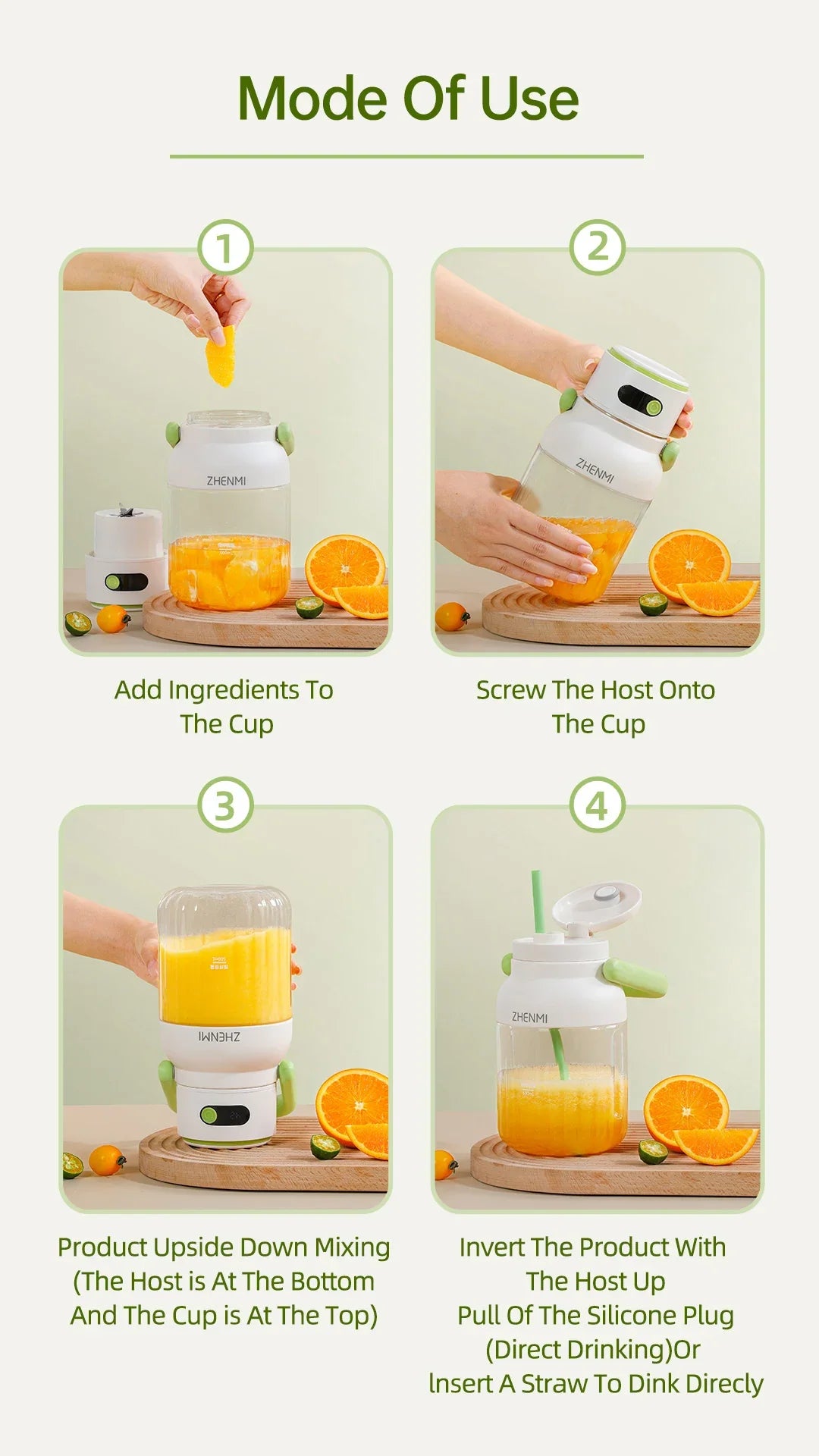 Rechargeable Portable Juicer