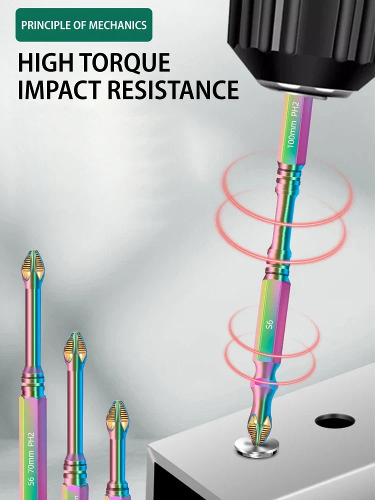 Magnetic Titanium Impact Anti-Slip Screw Head