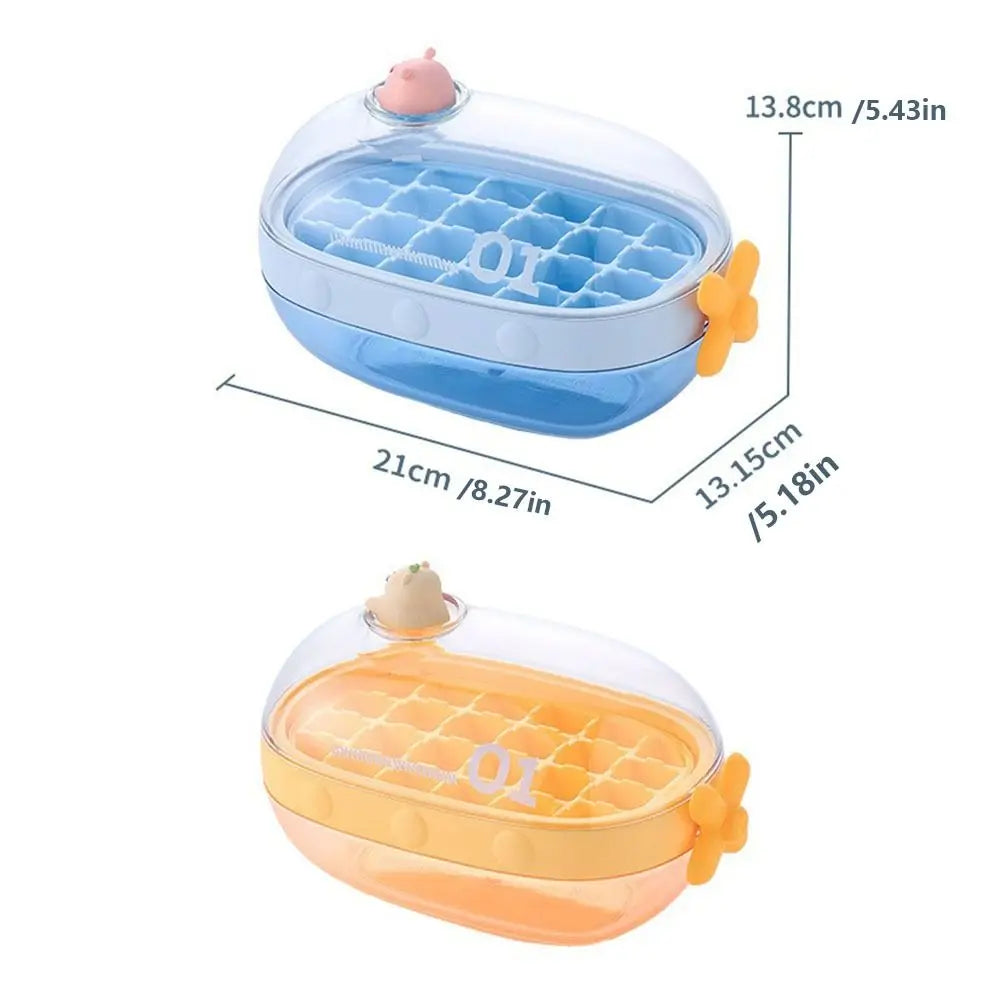 Cute Cartoon Rotating Knob Ice Cube Tray