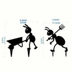 Ant Garden Decor Metal Yard Ant Garden Stakes Lawn Art