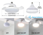 RC 2 in 1 Invisible Blade Ceiling Fan Light