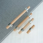 Vintage Walnut Wood Cabinet Pulls