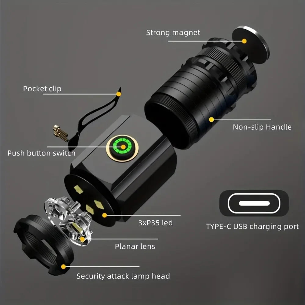 Multifunctional Powerful Super Bright Flashlight
