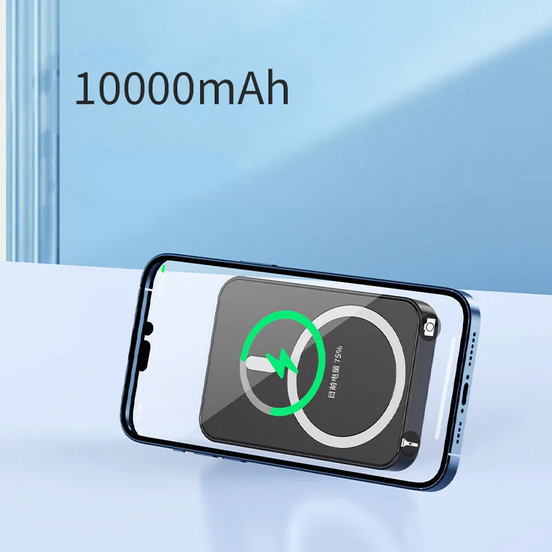 Magnetic Wireless Power Bank with Kickstand