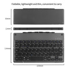 Travel-Friendly Foldable Wireless Keyboard Phone Holder