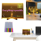 Acrylic LED Erasable Writing Panel