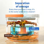 Hands-Free Water Separation Effortless Cleaning Electrostatic Mop