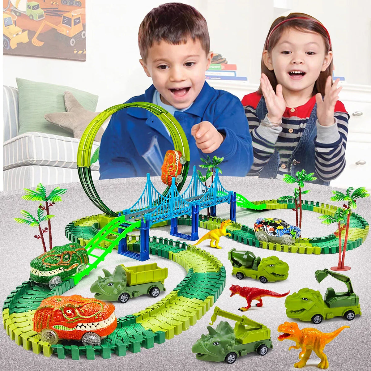 Electric Magic Climbing Dinosaur Track Toy