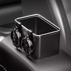 Car Armrest Storage Organizer with Cup Holder