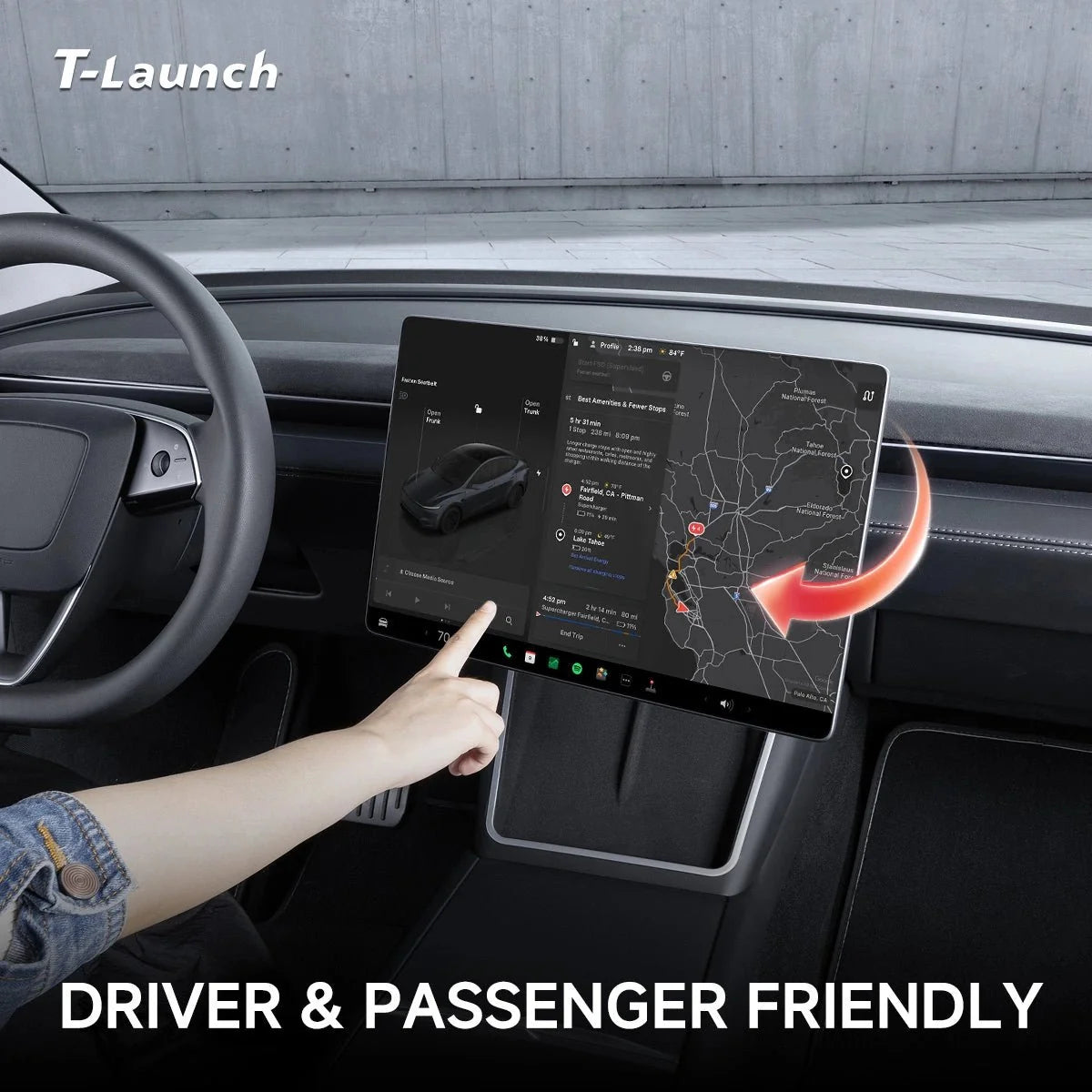 Screen Rotating Swivel Mount for Tesla Model Y L 2026+