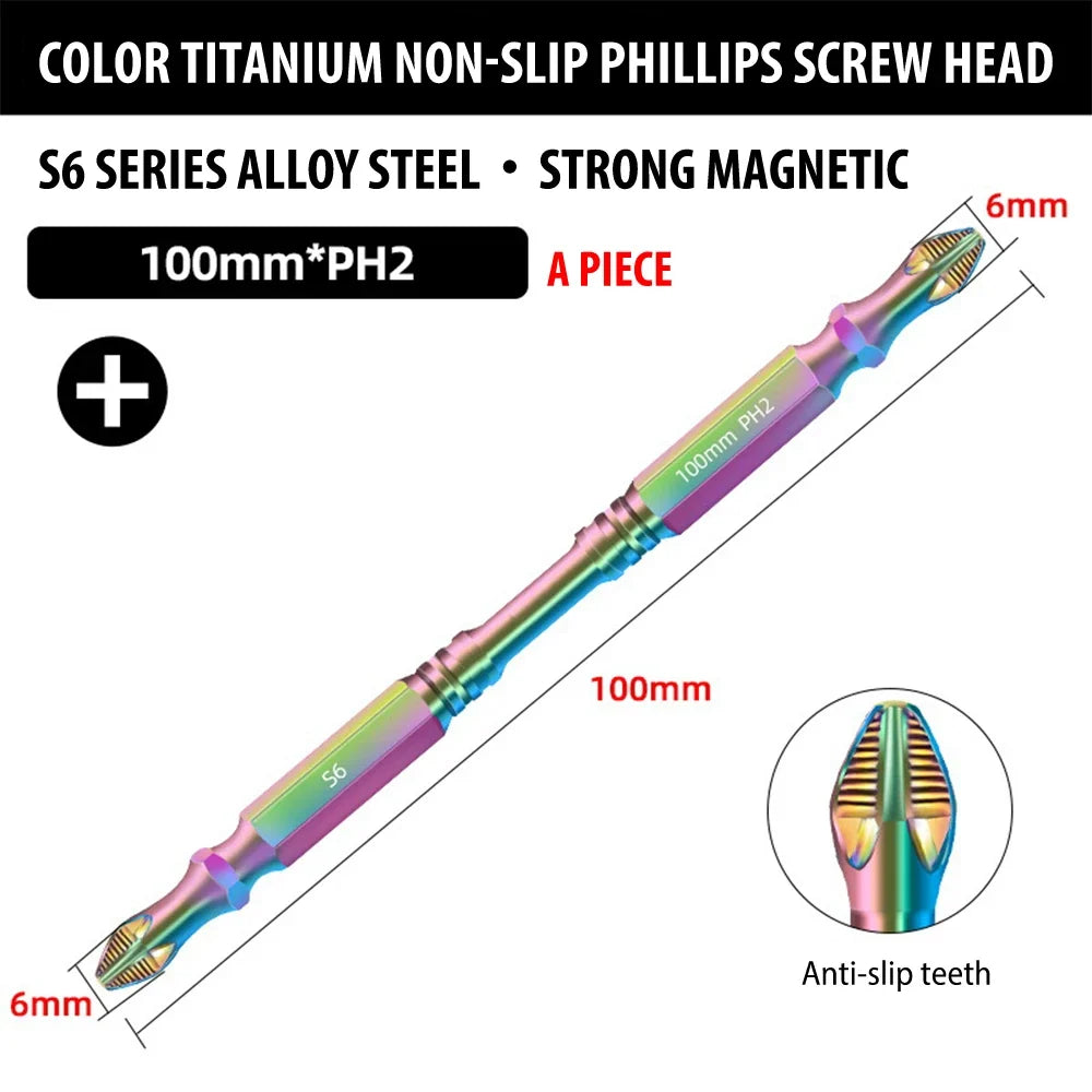 Magnetic Titanium Impact Anti-Slip Screw Head