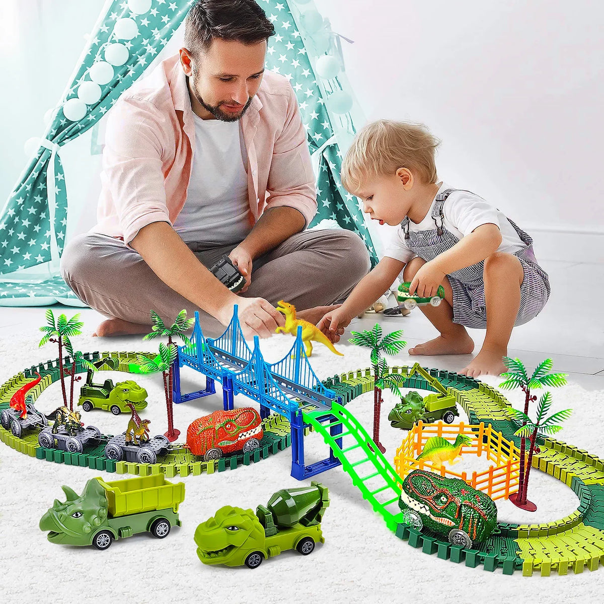 Electric Magic Climbing Dinosaur Track Toy