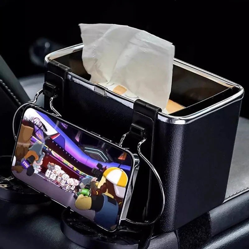Car Armrest Storage Organizer with Cup Holder