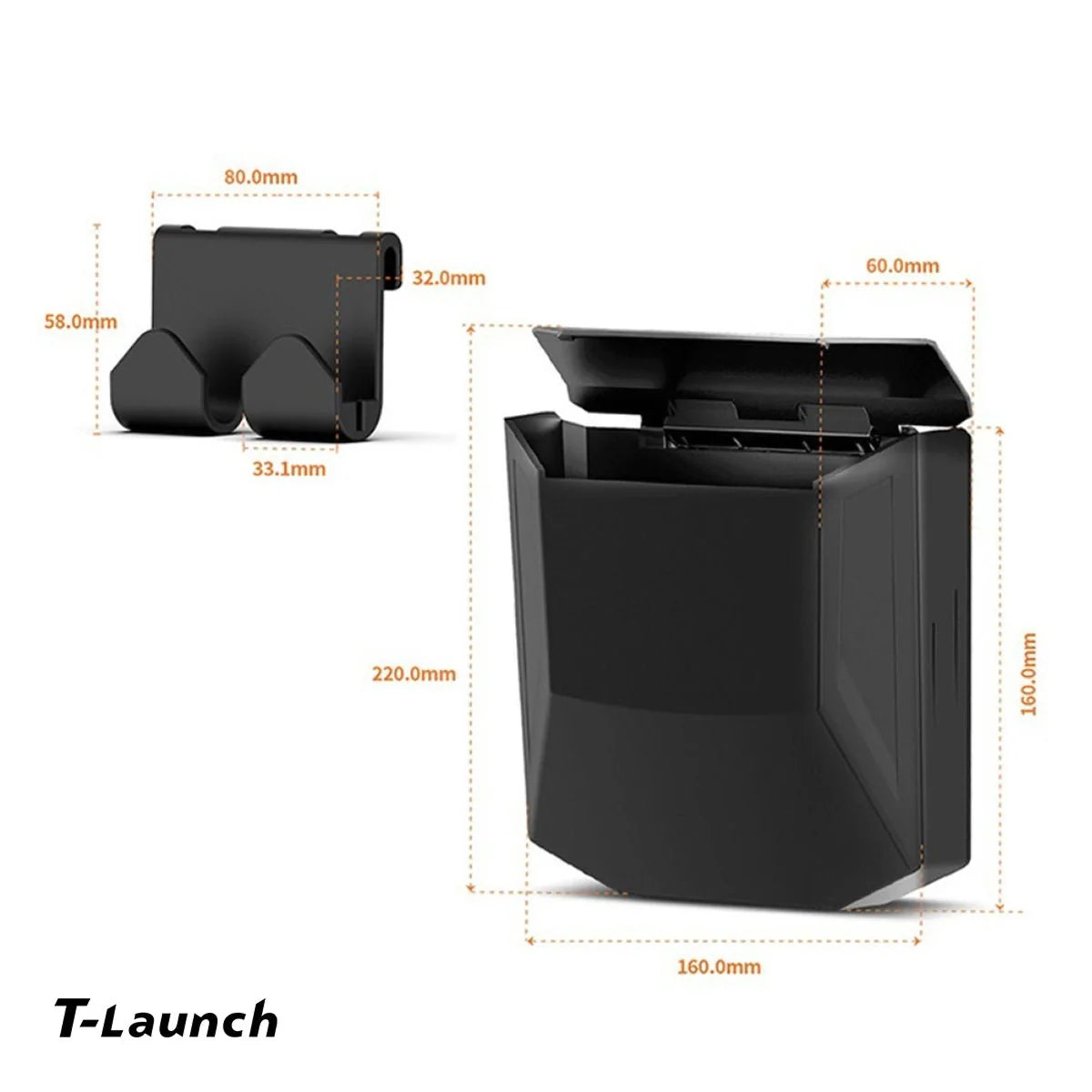 Seat Back Storage Box with Lid for Tesla Model 3/Y 2017+