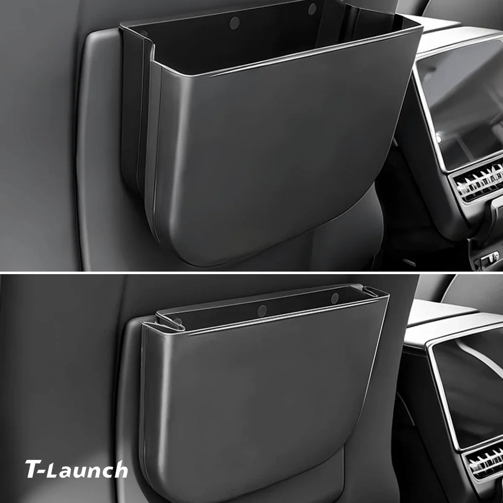 Foldable Seat Back Storage Organizer & Trash Can for Tesla Model 3/Y 2017+