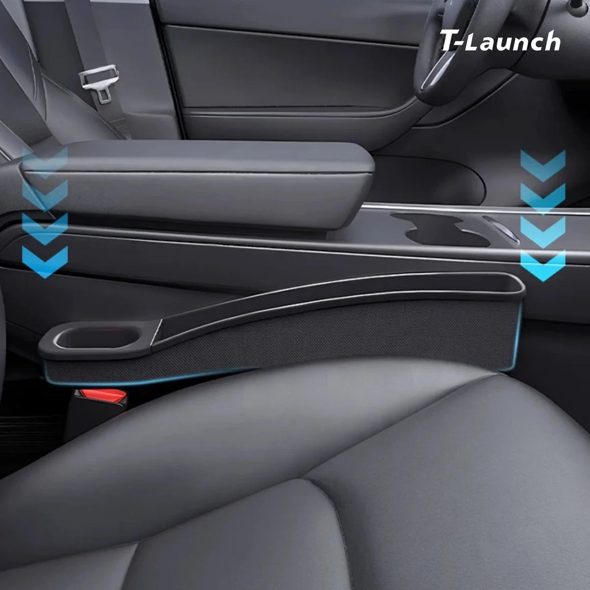 TPE Seat Gap Filler Organizer for Tesla Model 3/Y 2017+