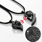I Love You Magnetic Projection Couple Necklace Set