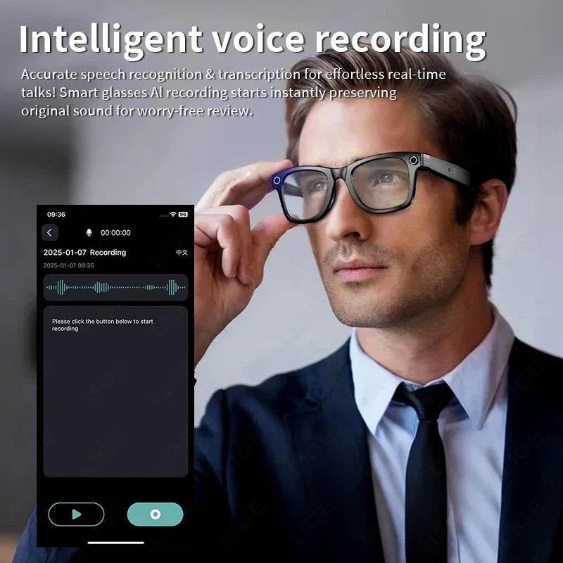 Smart Bluetooth Camera Glasses