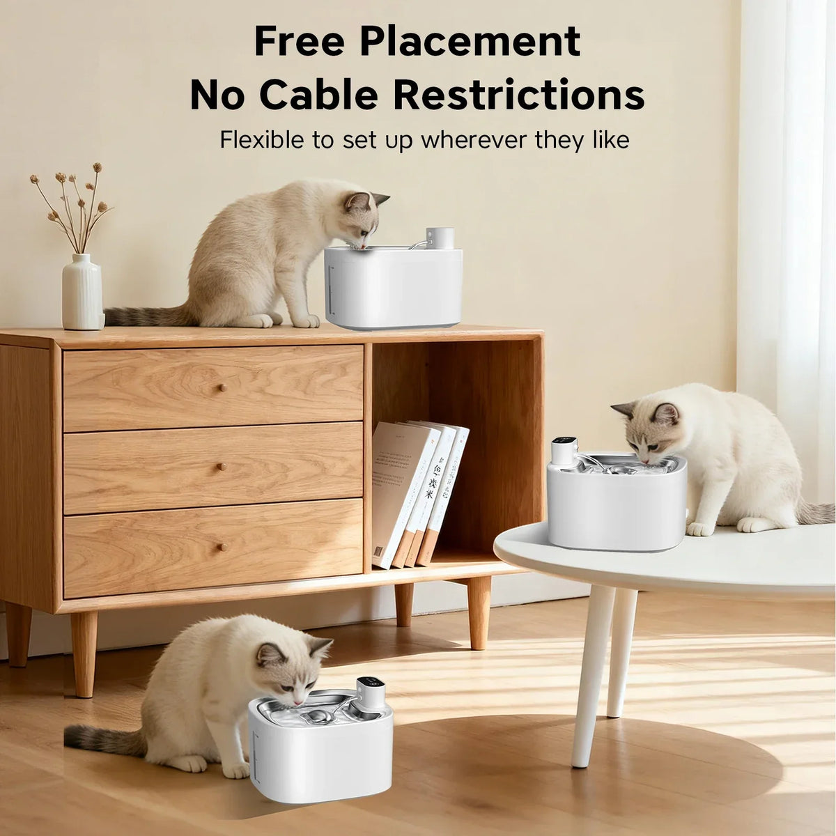 Wake & Flow Wireless Cat Water Fountain