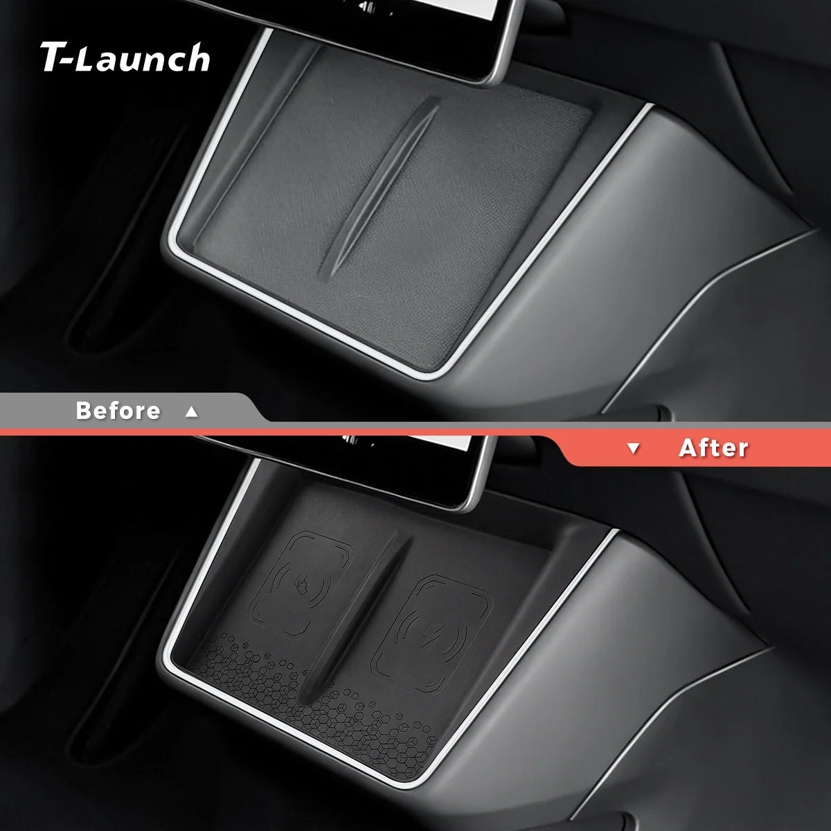 Silicone Wireless Charging Pad Mat Protector for Tesla Model Y Standard 2026+