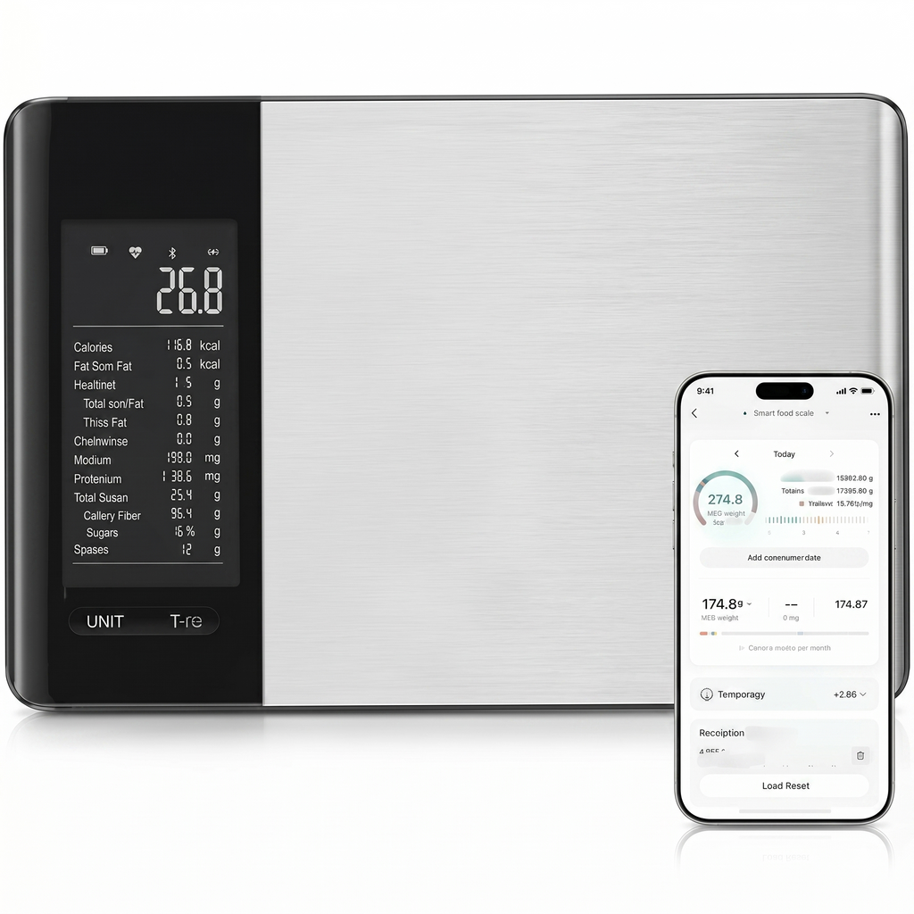 Smart Food Kitchen Scale with Nutritional Calculator Free App for Weight Loss | Nutritional Calculator, Macro Tracking