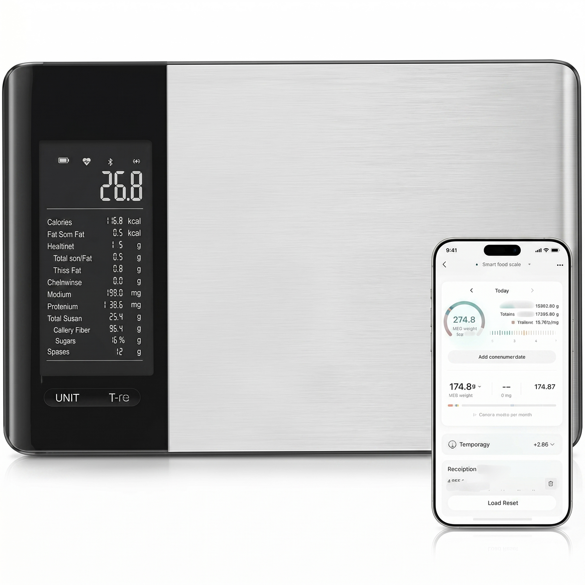Smart Food Kitchen Scale with Nutritional Calculator Free App for Weight Loss | Nutritional Calculator, Macro Tracking